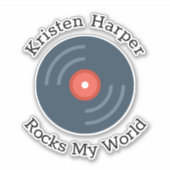 個人カスタムが自分の世界を揺るがすパーソナライズされた シール (正面)