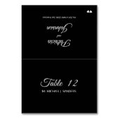 個人カスタムゲスト名結婚の座席表 テーブルナンバー (正面)