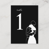 個人カスタムゲスト名結婚の座席表 プレイスカード (裏面)