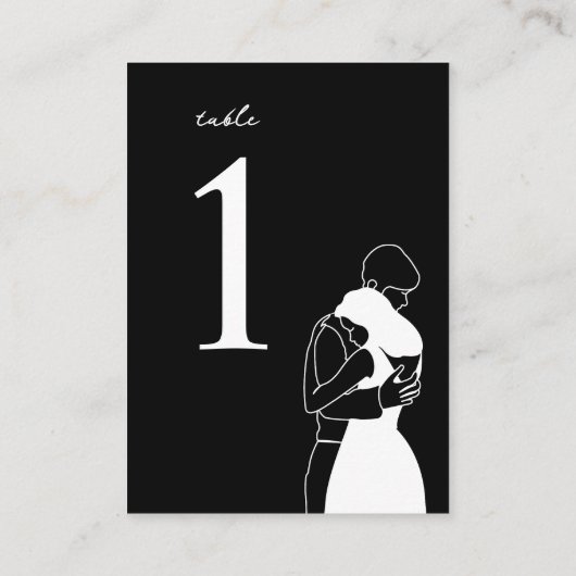 個人カスタムゲスト名結婚の座席表 プレイスカード (裏面)