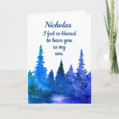 個人カスタムハッピーバースデーの名刺 カード (正面)