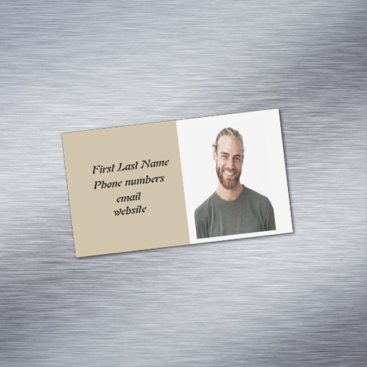 個人カスタム写真ウルフトーテム名刺 マグネット名刺 (インサイチュ)