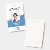 個人カスタム写真スタッフID バッジ (正面＆裏面)