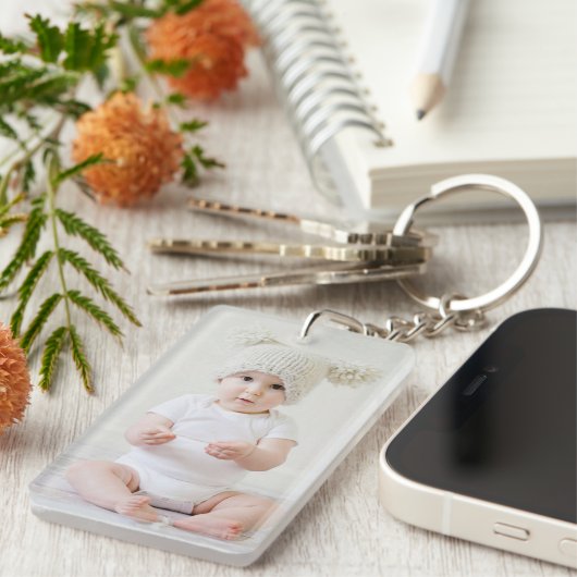 個人カスタム写真 キーホルダー (正面右)