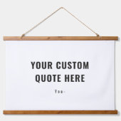 個人カスタム引用文またはことわざファミリーギフトアイディア 吊り下げ型タペストリー (正面)