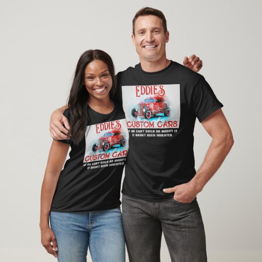 個人カスタム車改造、水色グランジ、 Tシャツ (ユニセックス)