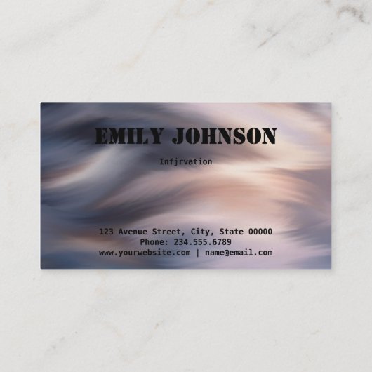 個人カード、抽象芸術 名刺 (裏面)