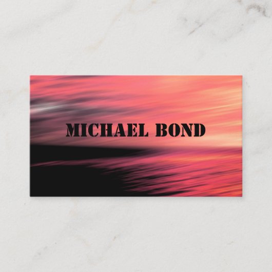 個人カード、抽象芸術 名刺 (正面)