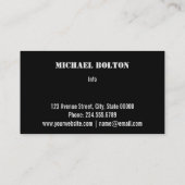 個人カード、抽象芸術 名刺 (裏面)