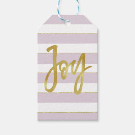 個人クリスマスホリデーカスタムグリーティングパープル ギフトタグ