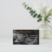 個人クールフィットネストレーナーの名刺 名刺 (スタンド正面)