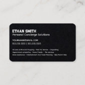 個人コンシェルジュエグゼクティブアシスタント 名刺 (裏面)