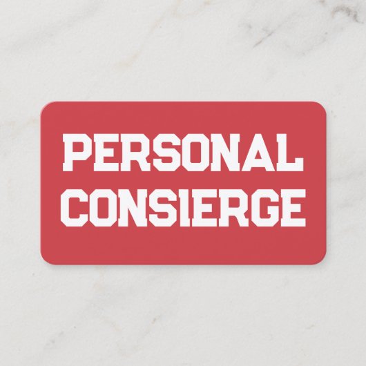 個人コンシェルジュ 名刺 (正面)