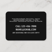 個人コンシェルジュ 名刺 (裏面)