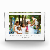 個人コンテンポラリー家族の写真壁 フォトブロック (正面)