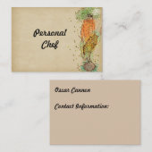 個人シェフの名刺 名刺 (正面/裏面)