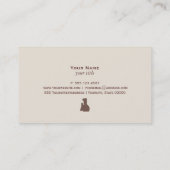 個人シェフの名刺 名刺 (裏面)