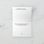 個人シェフの感謝の日カード カード (内部)