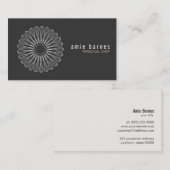 個人シェフウィスクロゴブラックビジネスカード 名刺 (正面/裏面)