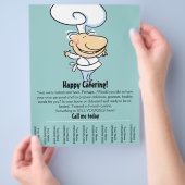 個人シェフ/ケータリングプロモーションフライヤー チラシ (手)