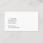 個人シェフ 名刺 (裏面)