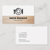 個人シェフ 名刺 (正面/裏面)