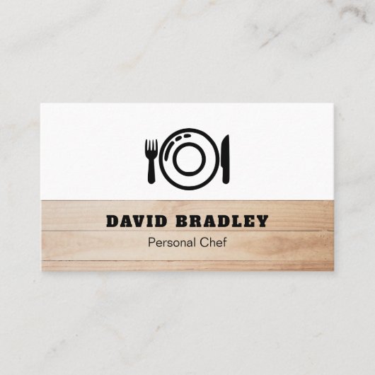 個人シェフ 名刺 (正面)