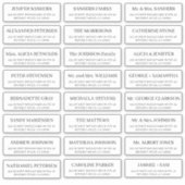 個人シンプル客の結婚住所 シール (正面)