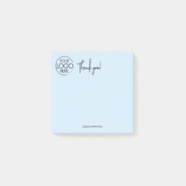 個人シンプル文房具サンキューブルー淡い色のホテル ポストイット