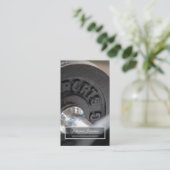 個人トレーニングおよびフィットネスコーチングの専門家バス 名刺 (スタンド正面)