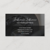 個人トレーニングおよびフィットネスコーチングの専門家バス 名刺 (裏面)