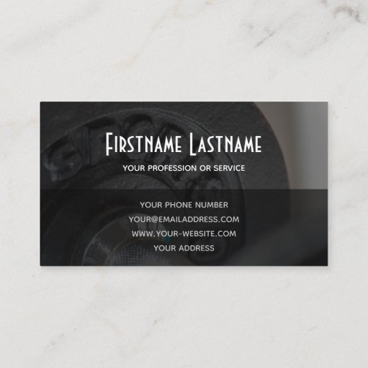 個人トレーニングおよびフィットネス指導の専門家 名刺 (裏面)