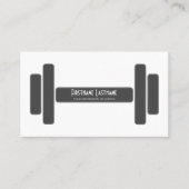 個人トレーニングおよびフィットネス指導の専門家 名刺 (正面)