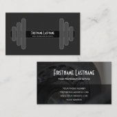 個人トレーニングおよびフィットネス指導の専門家 名刺 (正面/裏面)