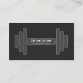 個人トレーニングおよびフィットネス指導の専門家 名刺 (正面)