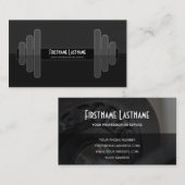 個人トレーニングおよびフィットネス指導の専門家 名刺 (正面/裏面)