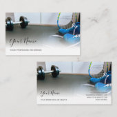 個人トレーニングおよびフィットネス指導の専門家 名刺 (正面/裏面)