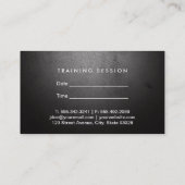 個人トレーニング(アポイントメントカード) 予約カード (裏面)