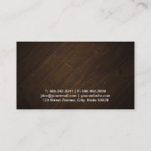 個人トレーニング（木材） 名刺 (裏面)