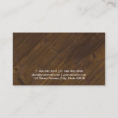 個人トレーニング(木材) 名刺 (裏面)