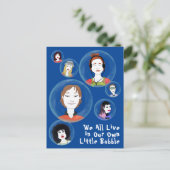 個人バブル – 人 ポストカード (スタンド正面)