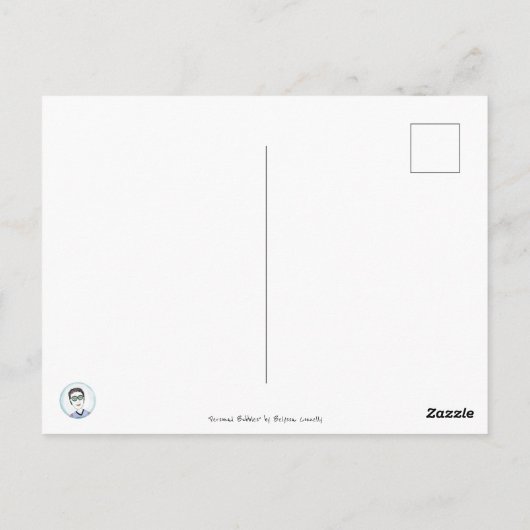 個人バブル – 人 ポストカード (裏面)