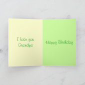 個人パパ/おじいちゃんの誕生日カード カード (内部)