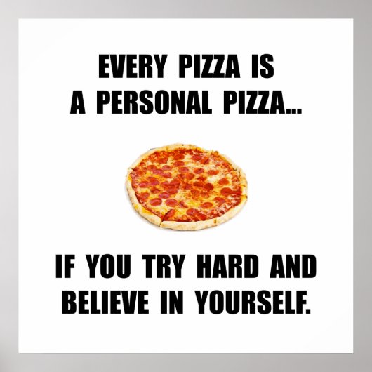 個人ピザ ポスター (正面)