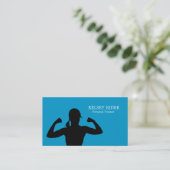 個人フィットネストレーナーの名刺テンプレート 名刺 (スタンド正面)