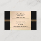 個人フィットネストレーナーアポイントメント名刺 予約カード (裏面)