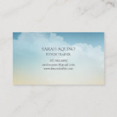 個人フィットネストレーナー名刺 名刺 (裏面)