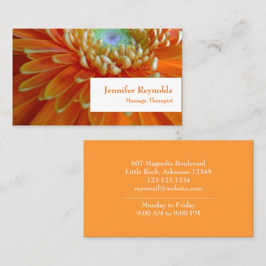 個人フローラ 名刺 (正面/裏面)