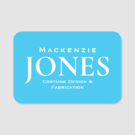 個人ブランドのビジネスロゴのモダンターコイズ 名札