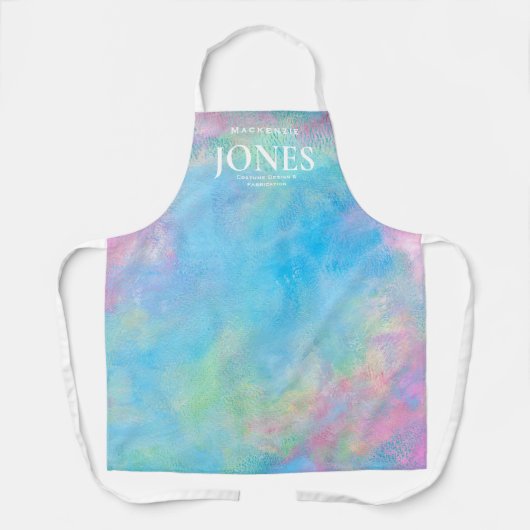 個人ブランドのビジネスロゴモダン抽象芸術 エプロン (正面)